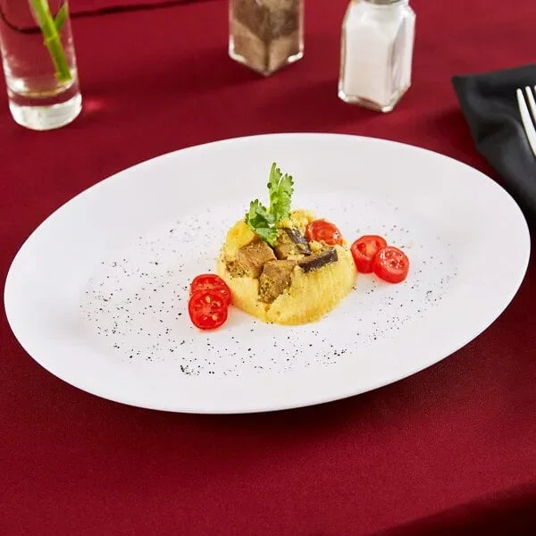 Arcoroc Restaurant White 11.75" Oval Platter (12/Case) | P3967