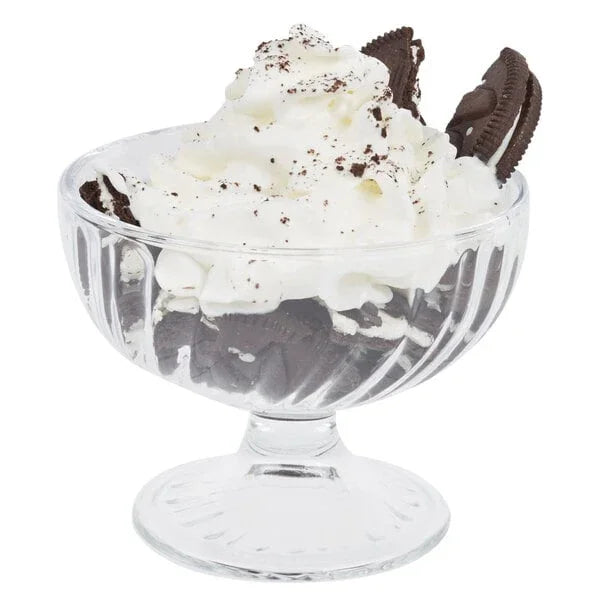 Arcoroc Desserts 7 oz Optic Swirl Dessert Glass (24/Case) | V7429