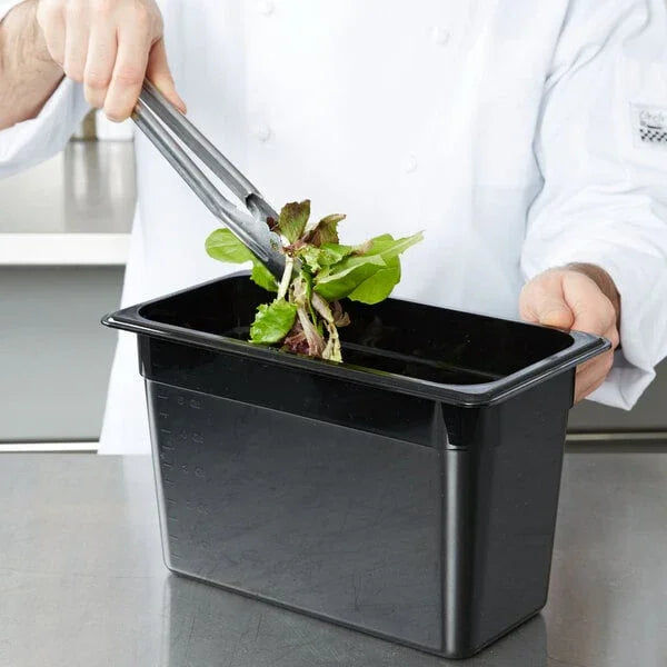 Cambro 38CW110 | Camwear 1/3 Size Food Pan, 3.7 Qt | Black