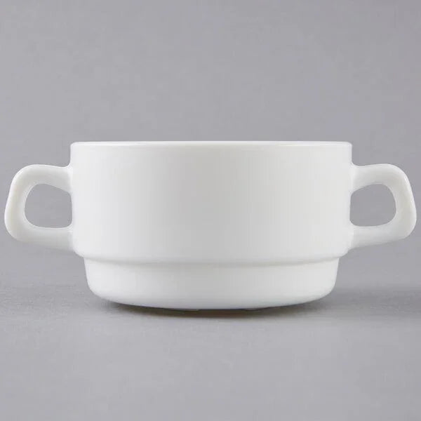 Arcoroc Restaurant Whote 10.5 oz Double Handled Bowl (24/case) | 28891