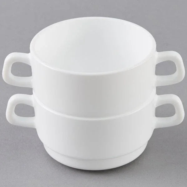 Arcoroc Restaurant Whote 10.5 oz Double Handled Bowl (24/case) | 28891