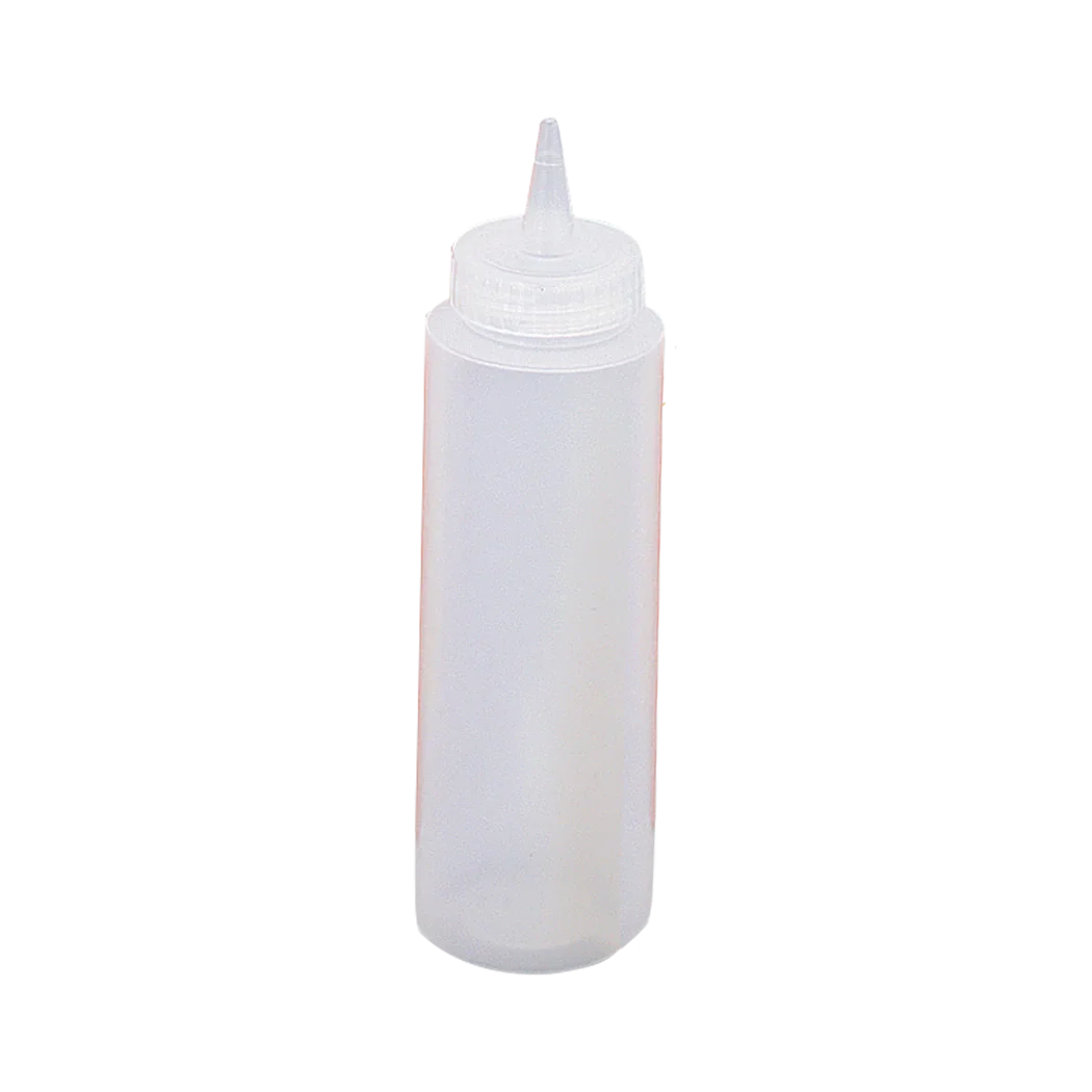 Browne 8 oz Clear Squeeze Bottle- Set of 6 | 57800800