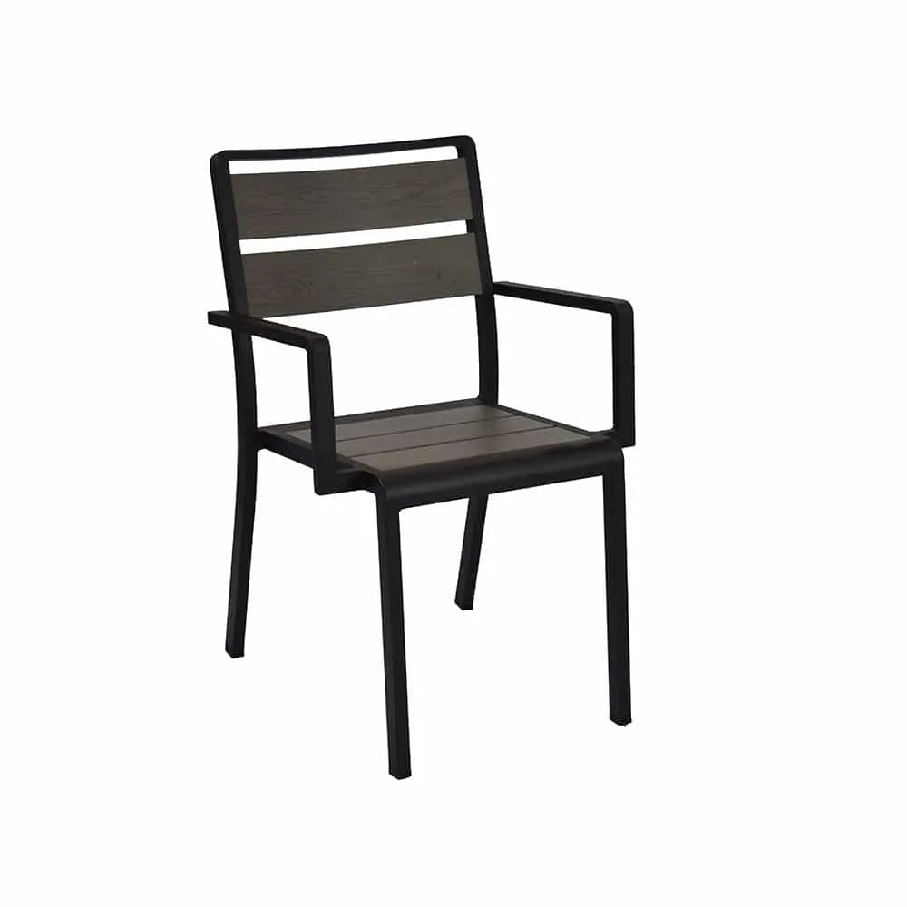 Emu EMU-A1120-06-404 ARMCHAIR - IRON / WALNUT