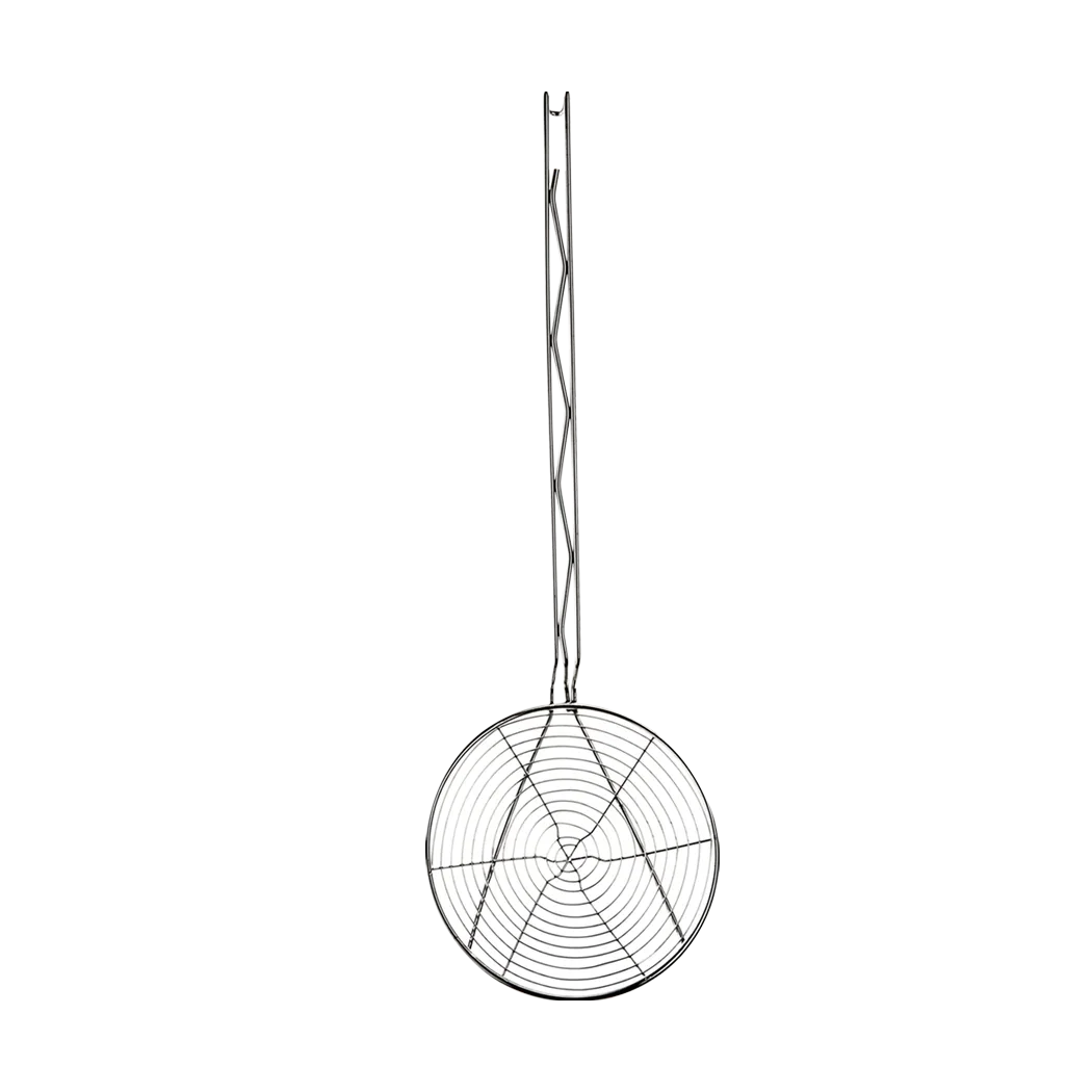 Browne 7" Round Nickel Plated Spiral Wire Skimmer | 1307