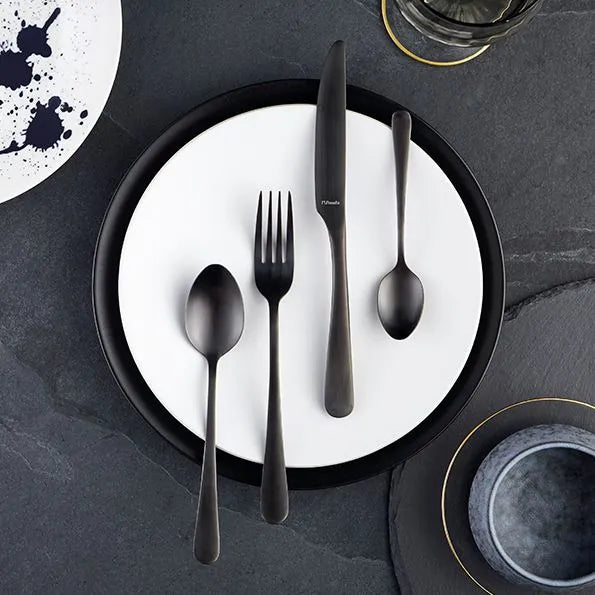 Tableware Cutlery 1202VTB000375 Teaspoon, 5-5/16 in , 18/0 stainless steel with matte black PVD finish, Diplomat
