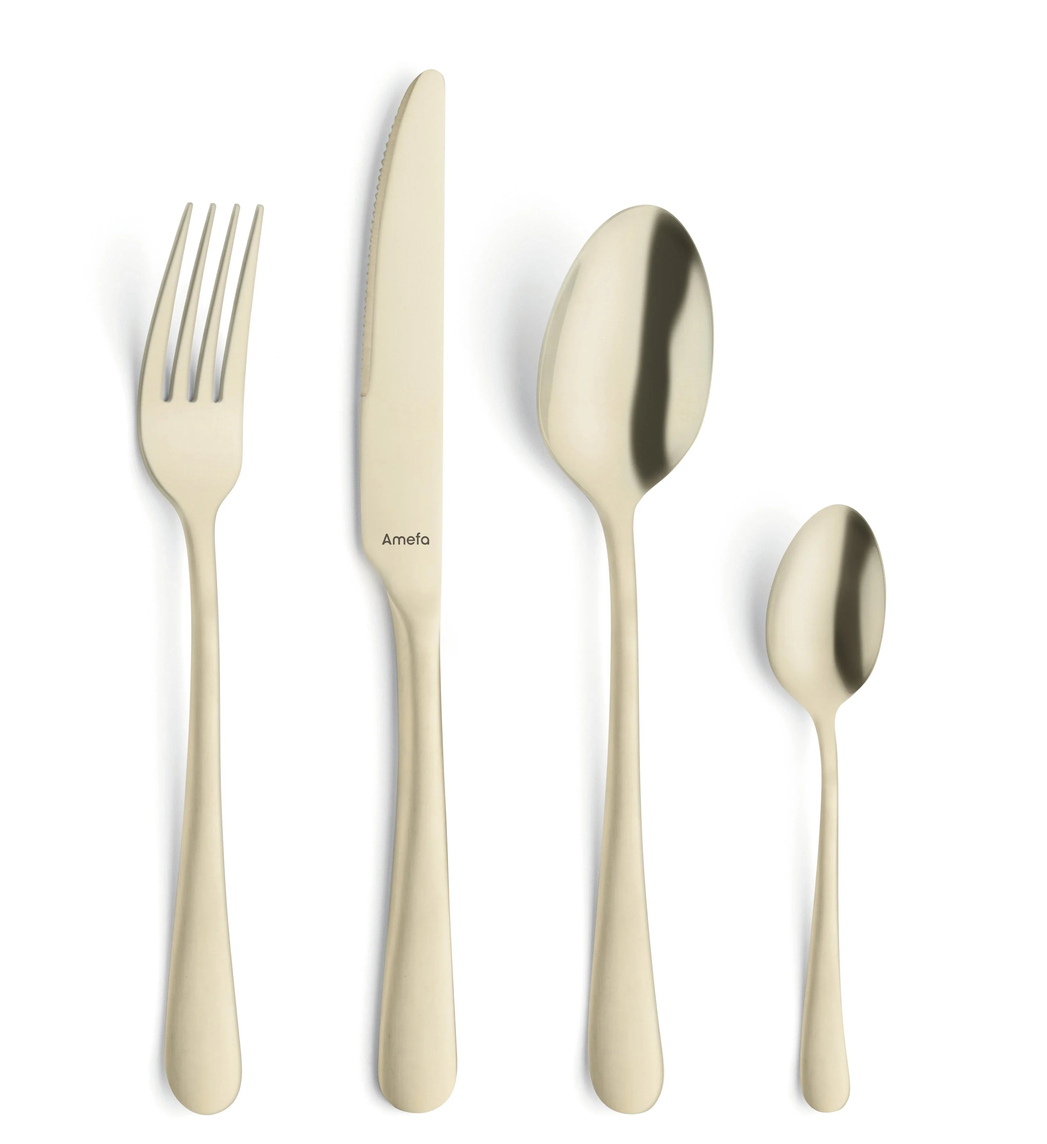 Tableware Cutlery 1410AEB000375 Teaspoon, 5-2/3 in  (14.4 cm), 2 mm thickness, pvd copper, 18/0 Stainless Steel,