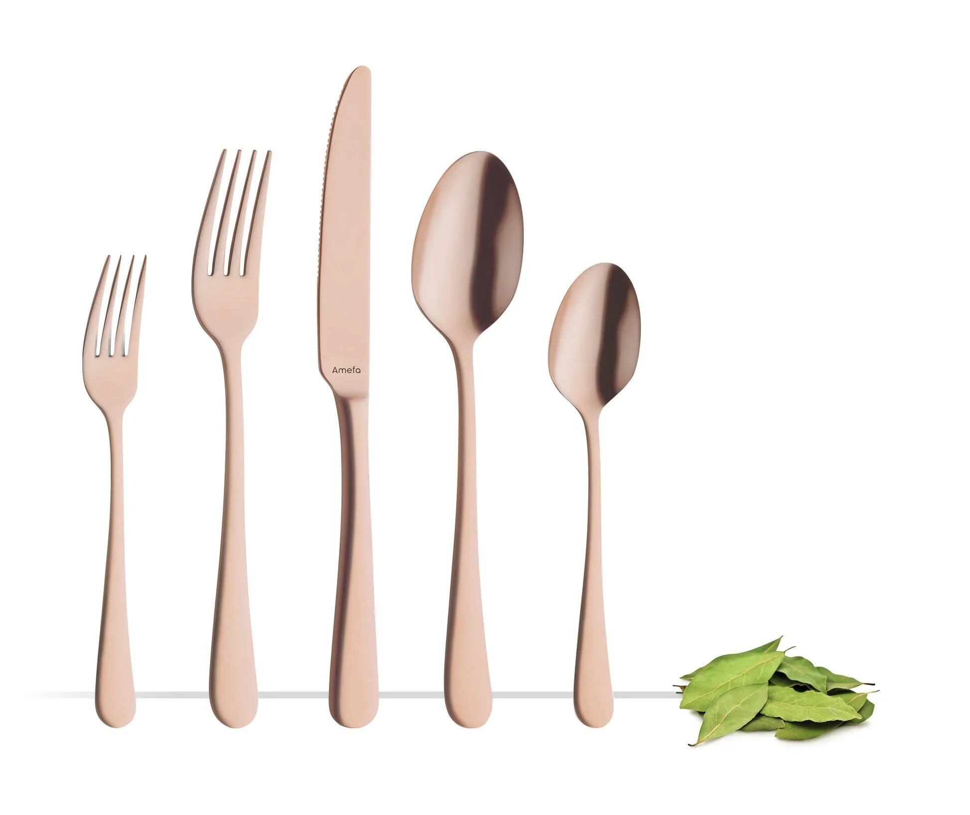 Tableware Cutlery 1410AEB000320 Table Fork, 8 in  (20.7 cm), 2.5 mm thickness, pvd copper, 18/0 Stainless Steel,