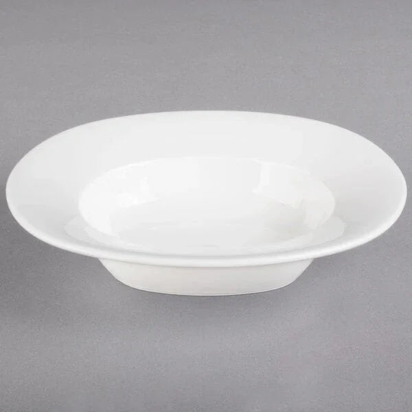 Villeroy & Boch 16-4004-2760 Plate, 8-1/2 in  x 8 in , oval, deep, premium porcelain, Affinity