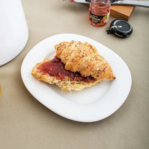 Villeroy & Boch 16-4004-2740 Plate, 6-1/2 in  x 5-3/4 in , oval, premium porcelain, Affinity