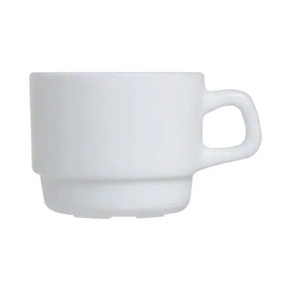 Arcoroc Restaurant White 8 oz Opal Glass Cup (36/Case) | 14611