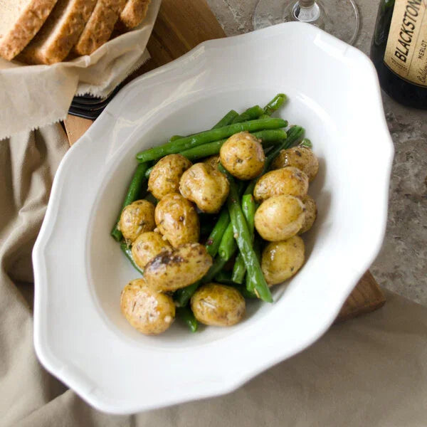 Villeroy & Boch 16-3318-2760 Plate, 10 in  x 7-1/4 in , 11-3/4 oz., oval, deep, dishwasher, microwave and sal