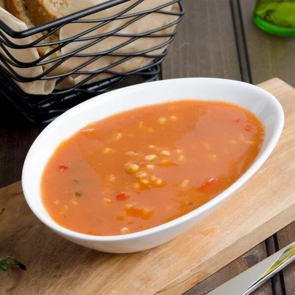 Villeroy & Boch 16-3275-3869 Bowl, 7-1/2 in  x 5 in , 11-3/4 oz., oval, deep, premium porcelain, Marchesi