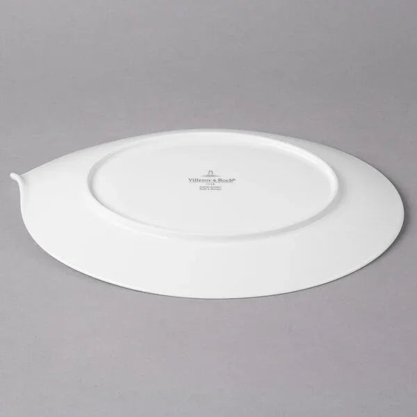 Villeroy & Boch 10-3420-2960 Platter, 14-1/4 in  x 9-1/2 in , oval, premium porcelain, Flow by Villeroy & Boc