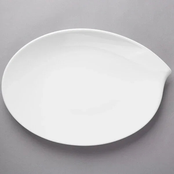 Villeroy & Boch 10-3420-2960 Platter, 14-1/4 in  x 9-1/2 in , oval, premium porcelain, Flow by Villeroy & Boc