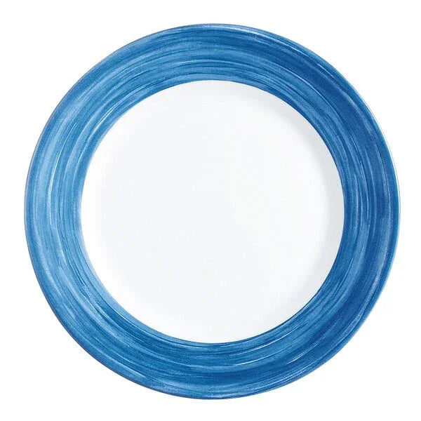 Arcoroc Brushed Blue Jean 10" Rim Plate (12/Case) | P3946