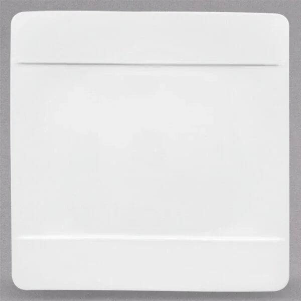 Villeroy & Boch 10-4510-2610 Plate, 10-1/2 in  x 10-1/2 in , square, premium bone porcelain, Modern Grace