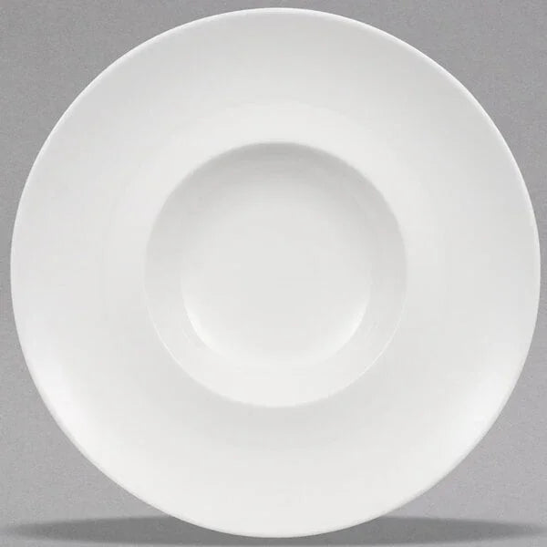 Villeroy & Boch 16-3272-2701 Plate, 11-1/4 in , deep, with 5-1/2 in  well, premium bone porcelain, Stella Hot