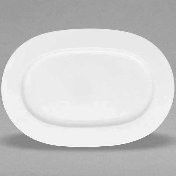 Villeroy & Boch 16-3272-3570 Pickle Dish/ Plate, 8 in  x 5-1/2 in , small, oval, premium bone porcelain, Stel