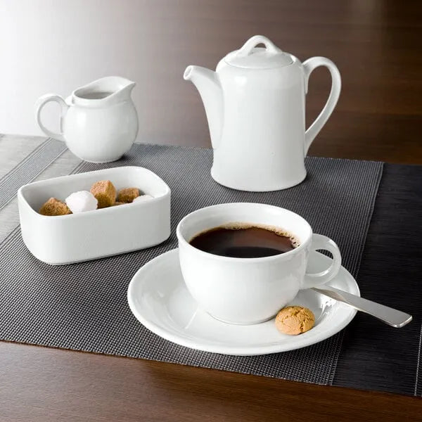 Villeroy & Boch 16-2040-1100 Sugar Tray, 4 in  x 2-1/2 in , 7-1/2 oz., rectangular, premium porcelain, Univer