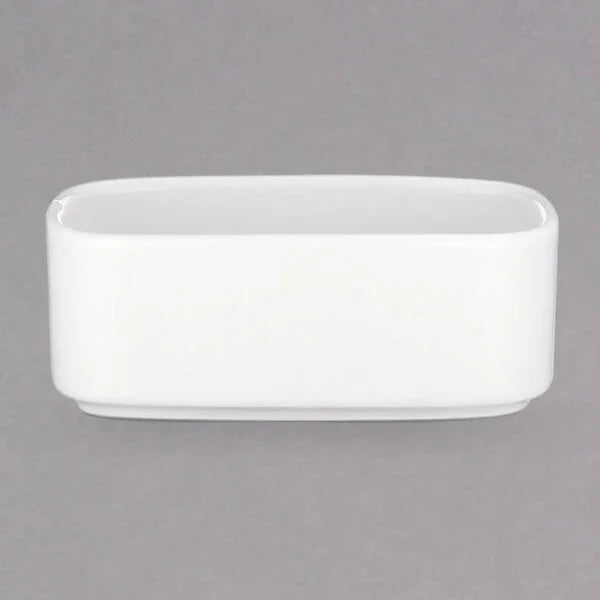 Villeroy & Boch 16-2040-1100 Sugar Tray, 4 in  x 2-1/2 in , 7-1/2 oz., rectangular, premium porcelain, Univer