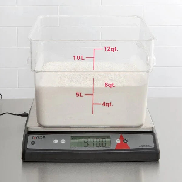 Taylor 33 lb. Digital Portion Control Scale with an Oversized Platform | TE33OS