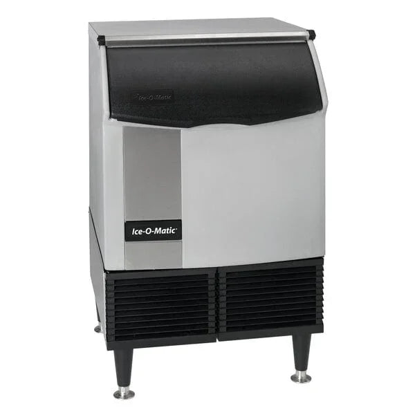ICE-O-MATIC 24.5" Air Cooled Undercounter Half Cube Ice Machine with 70 lb. Bin, Self-contained (238 lb. produced/day) | ICEU220HA