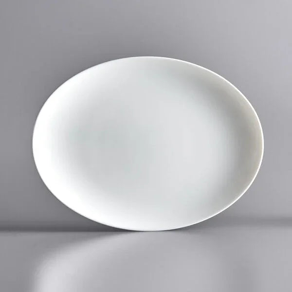Arcoroc Evolutions White 9.75" x 13" Oval Platter (12/Case) | N9364