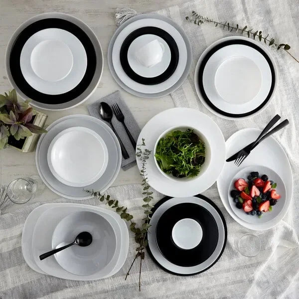 Arcoroc Evolutions Black 12.5" Pizza Plate (12/Case) | P1139