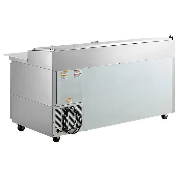 Beverage Air 72" Two Door Refrigerated Pizza Prep Table, 22.8 cu. ft. | DP72HC