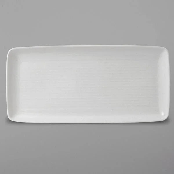 DUDSON Evo Pearl 14" x 6.5" Rectangle Tray (8/Case) | EP356