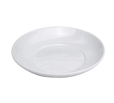 Buffalo F8010000130 Euro Plate, 7-7/8" dia., round, deep, scratch-resistant glaze, finely polished f