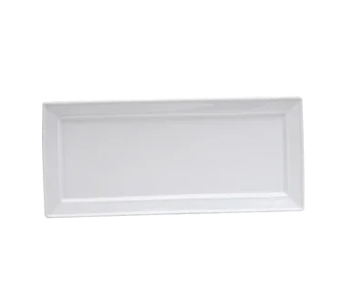Buffalo F8010000381S Platter, 14-1/4" x 6-1/4", flat, scratch-resistant glaze, finely polished foot,
