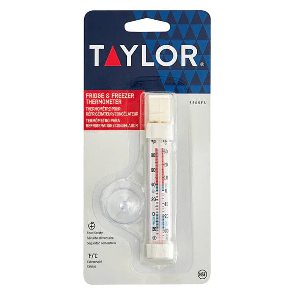 Taylor 3.5" Thermometer for Refrigerators and Freezers, -20°F to 80°F | 3509FS