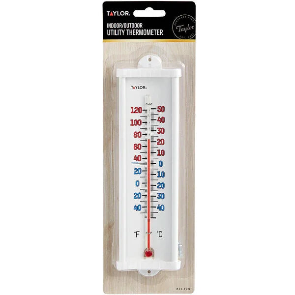 Taylor 8 1/8" Utility Indoor/ Outdoor Wall Thermometer | 5132N