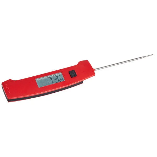 Taylor Digital Folding Thermocouple Thermometer - Red | 5256860