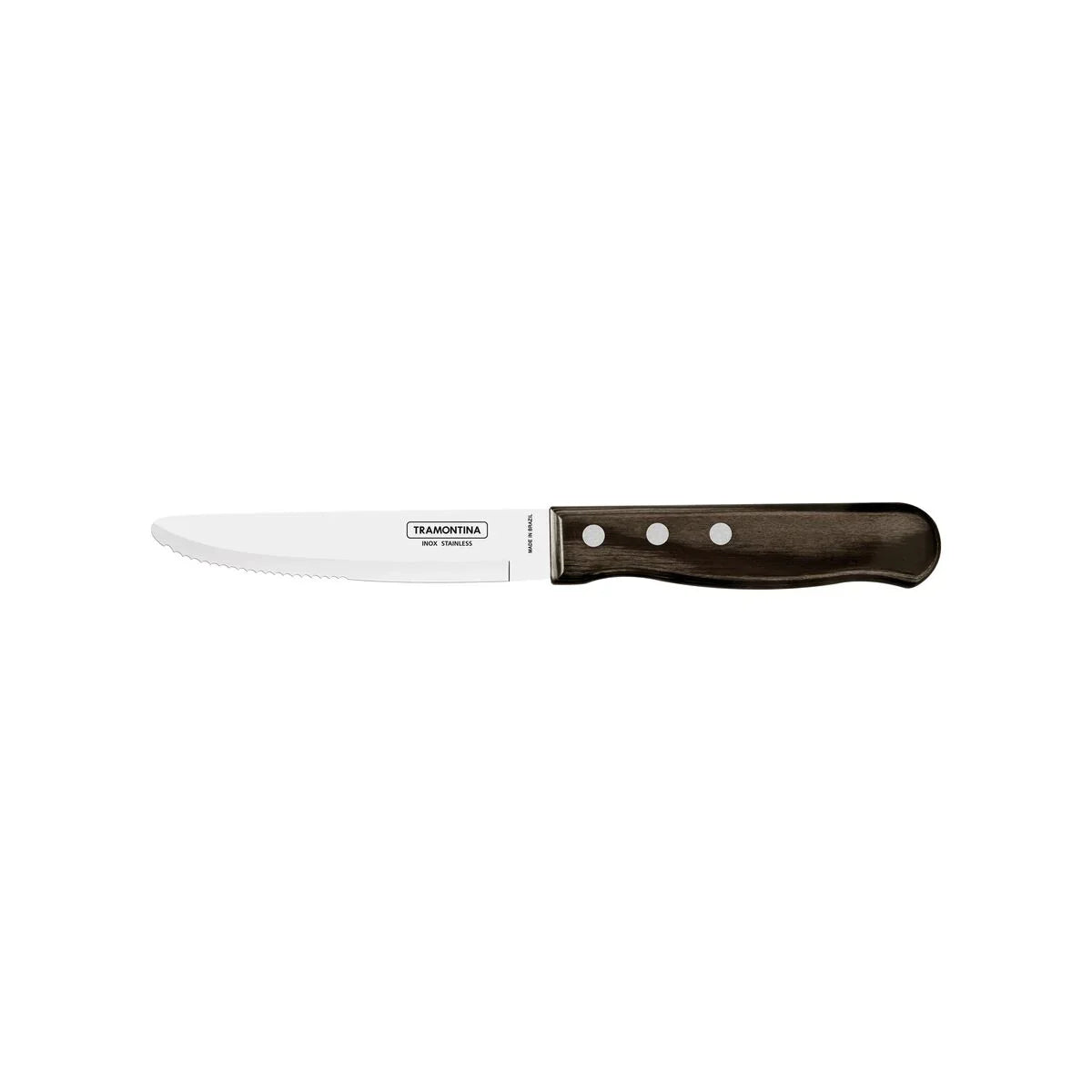 Tramontina Polywood 5" Round Point Steak Knife (12/Case) | 21115095