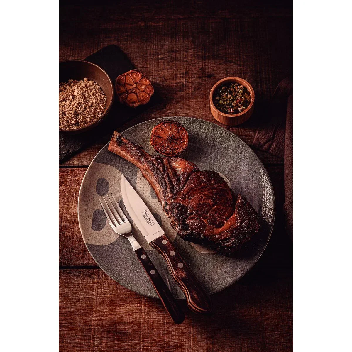 Tramontina Polywood 5" Jumbo Steak Knife (12/Case) | 21116095