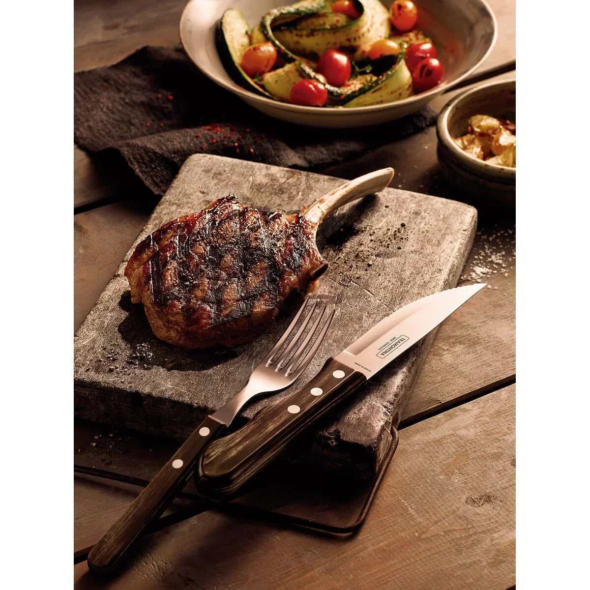Tramontina Polywood 5" Jumbo Steak Knife (12/Case) | 21116095