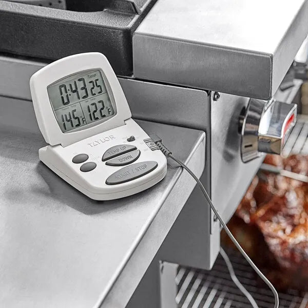 Taylor Digital Cooking Thermometer and 24 Hour Timer, 32° to 392°F | 1470FS