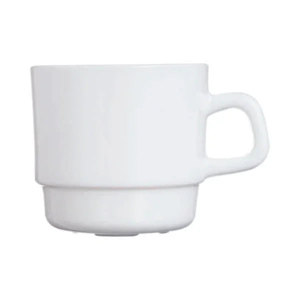 Arcoroc Restaurant White 7.5 oz Opal Glass Cup (48/Case) | 25269