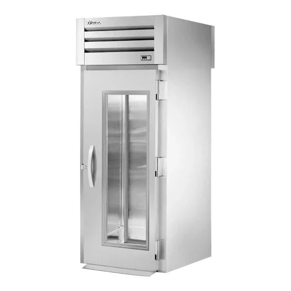 TRUE SPEC SERIES® 35" 1-Glass Door Roll-Thru Refrigerator, Stainless Steel Exterior & Stainless Steel and Aluminum Interior, Top Mounted | STA1RRT-1G-1S