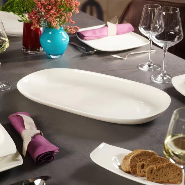 Villeroy & Boch 10-3452-3876 Platter, 19-1/2 in  x 10-2/3 in , oval, premium porcelain, Urban Nature
