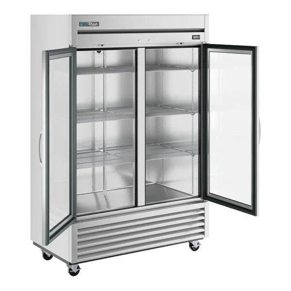 True T-49G-HC~FGD01 | T-Series  54" 2-Glass Door Reach-In Refrigerator  Bottom Mounted  44.6 cu. ft.