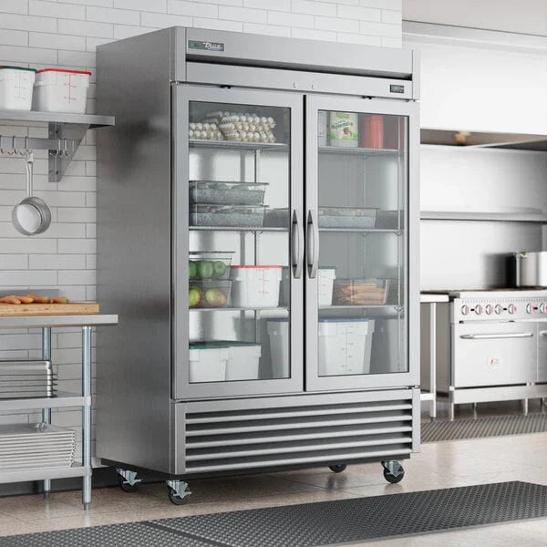 True T-49G-HC~FGD01 | T-Series  54" 2-Glass Door Reach-In Refrigerator  Bottom Mounted  44.6 cu. ft.