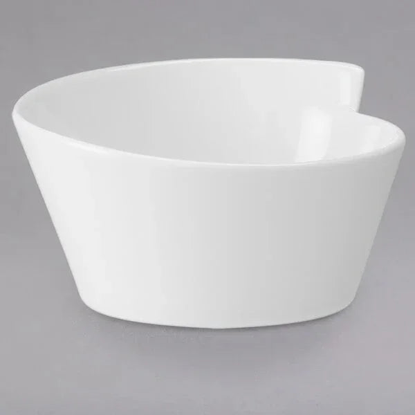 Villeroy & Boch 10-2525-1901 Bowl, 12-1/2 oz., round, free form, dishwasher & microwave safe, white, premium