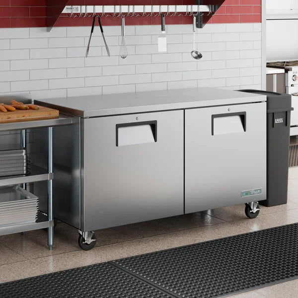 True TUC-60F-HC | 60" 2-Solid Door Undercounter Freezer  17.8 cu. ft.