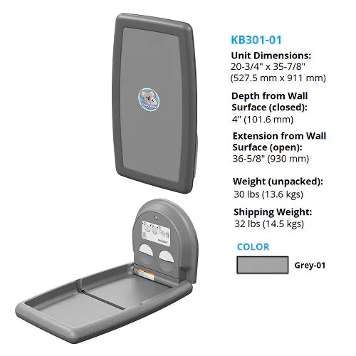 Koala Kare KB301-01 Vertical Baby Station