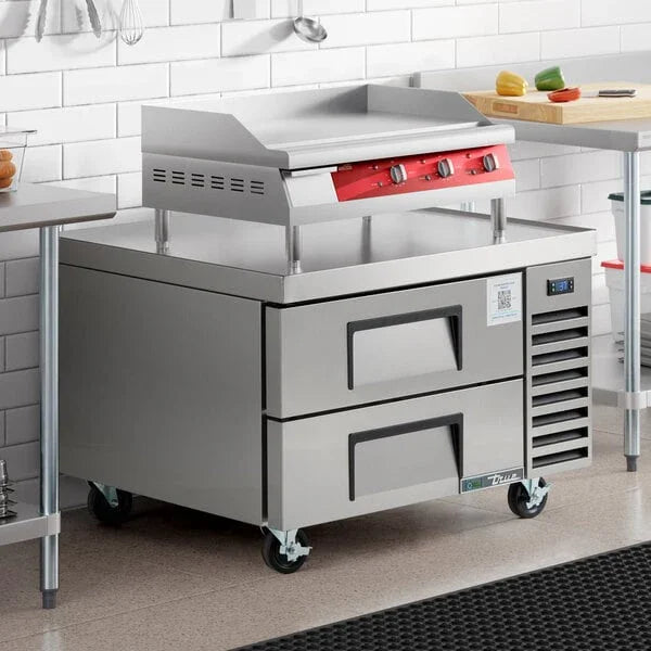 True TRCB-36-HC | 36" 2-Drawer Chef Base | 5.9 cu. ft.
