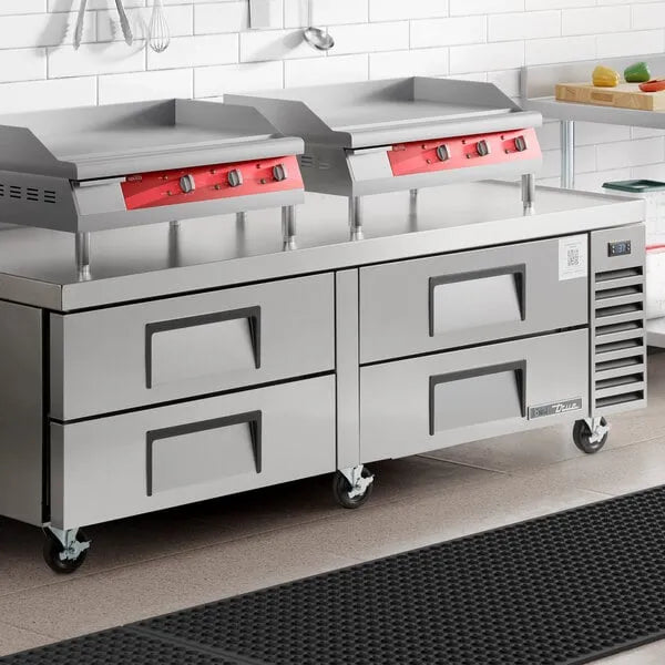 True TRCB-72-HC | 72" 4-Drawer Refrigerated Chef Base | 15 cu. ft.
