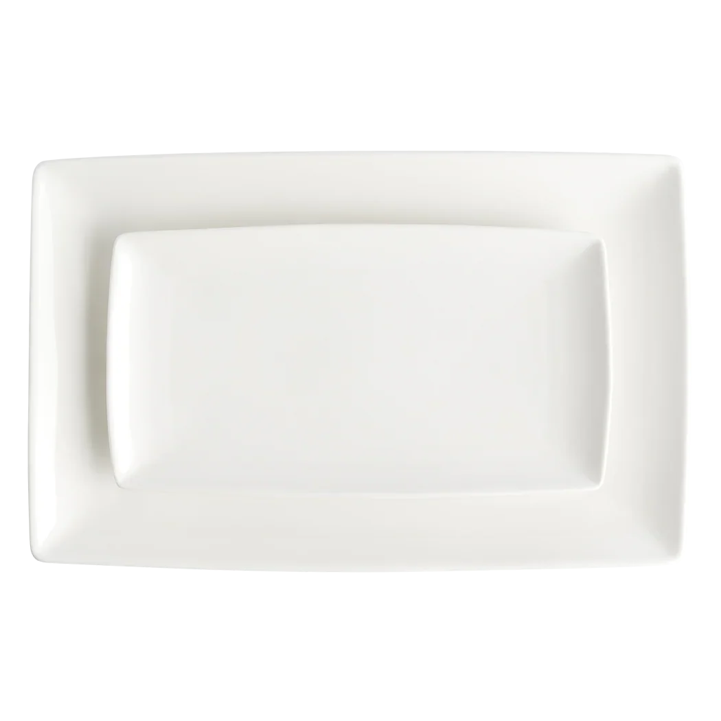 Browne Foundation 12.25" x 8" Rectangular Coupe Plate (12/Case) | 5630188